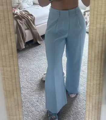 Petite High Waist Pleated Wide Leg Pants